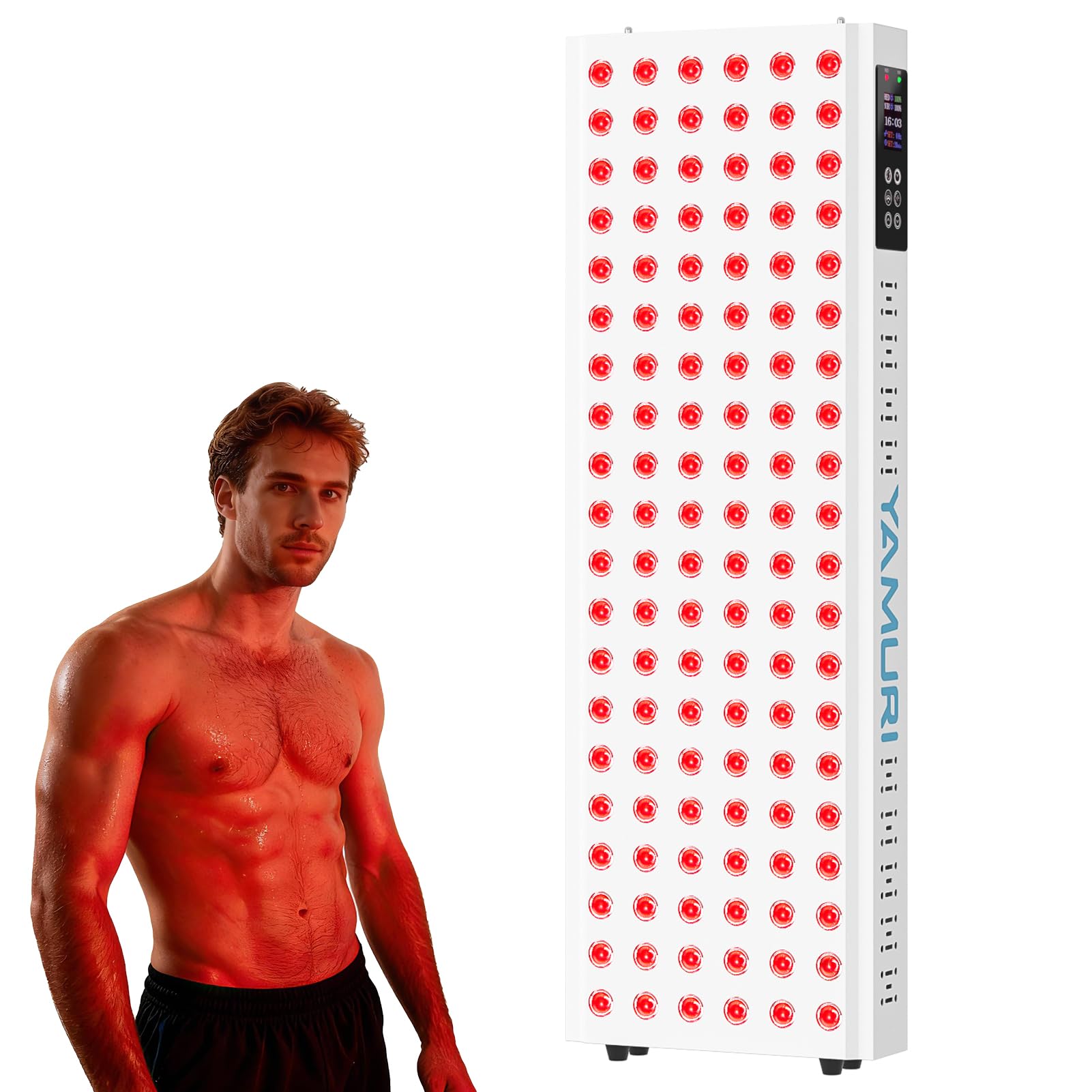 YAMURI 220W lámpara de luz roja para la cara y cuerpo para mejorar la piel.
