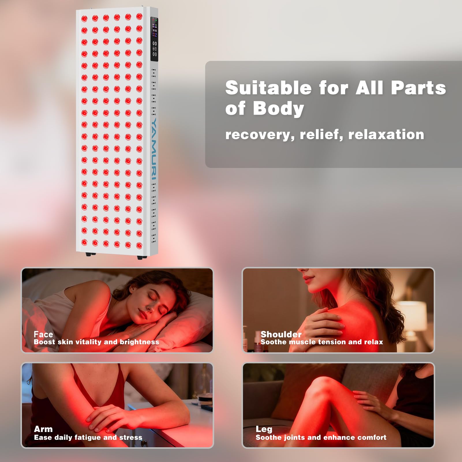 YAMURI panel con temporizador para sesiones personalizadas.