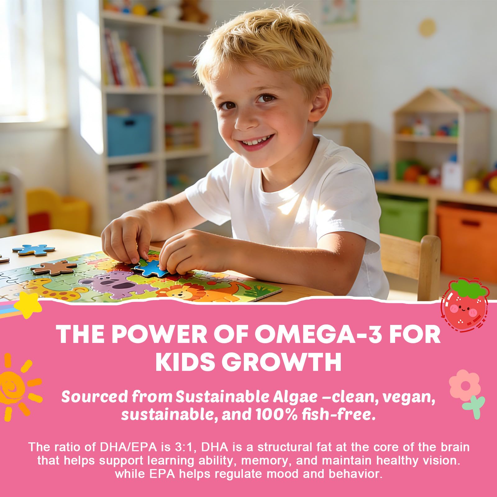 Yanluobo gomitas, beneficios para ojos y energía en niños