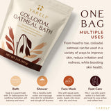 YARELI avena coloidal, mezcla rápida para un baño suave