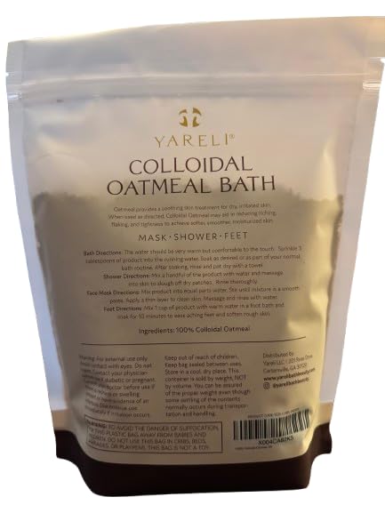 Avena coloidal de YARELI para piel seca, hidratación suave