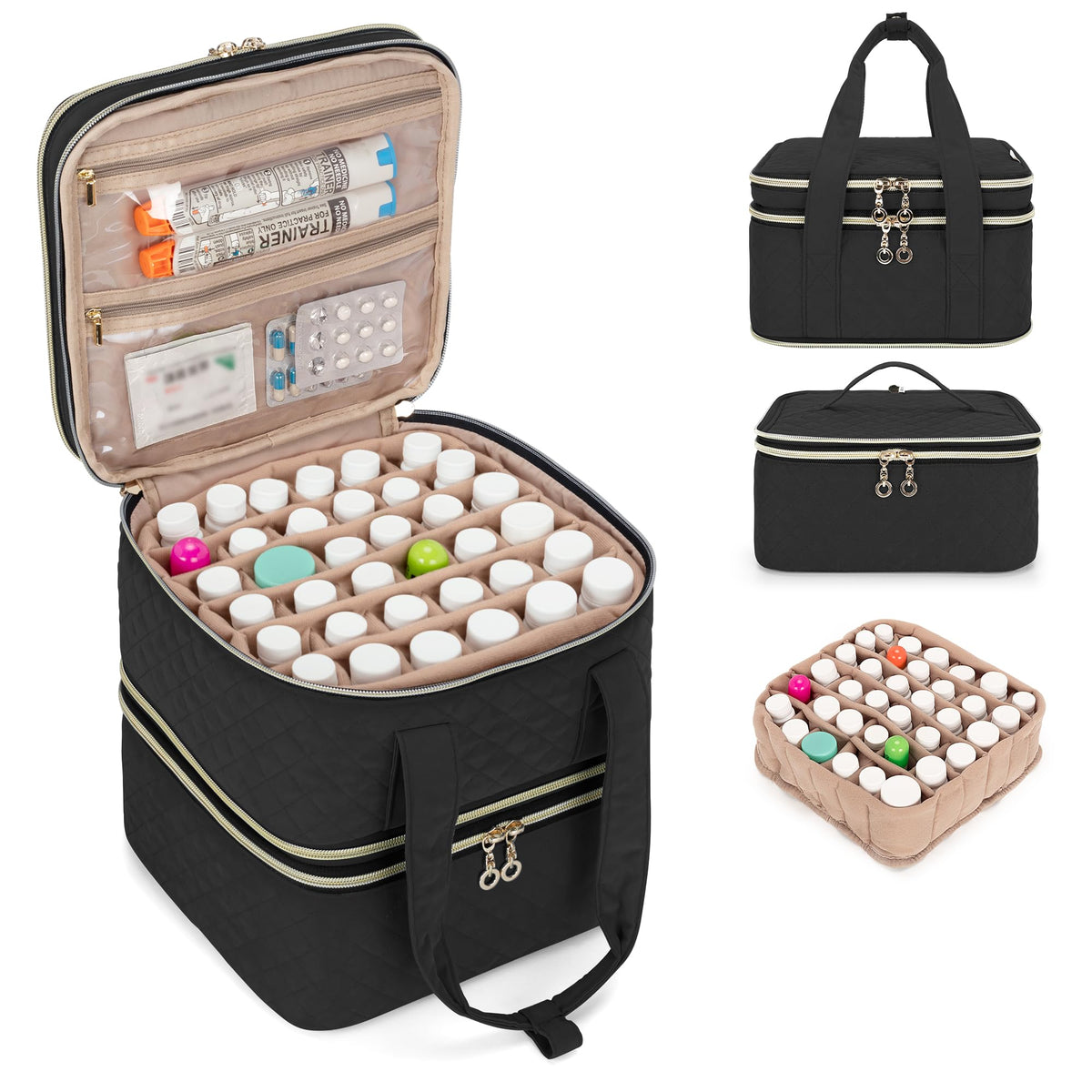 Yarwo bolsa organizadora de pastillas, mantiene píldoras ordenadas para viajes