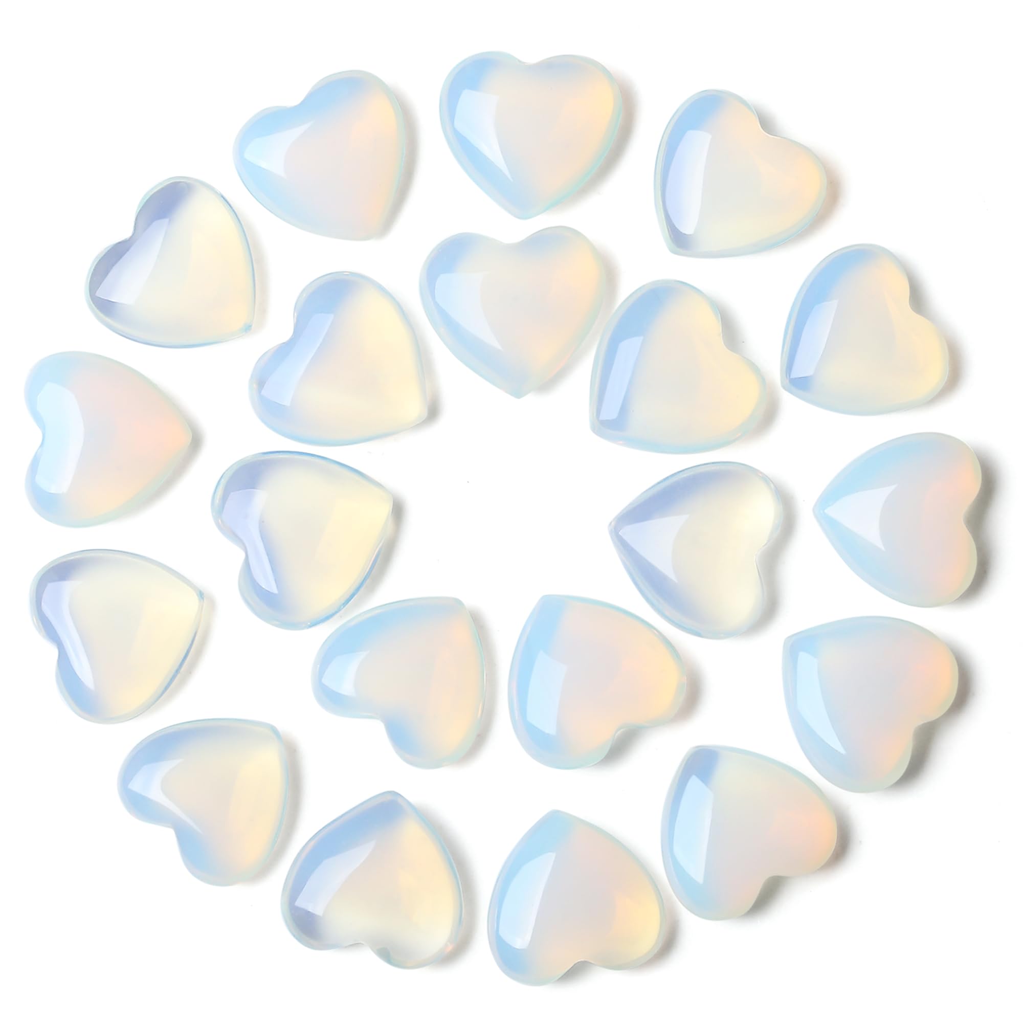 YATOJUZI: Corazón cristal opalado compacto para llevar y practicar mindfulness