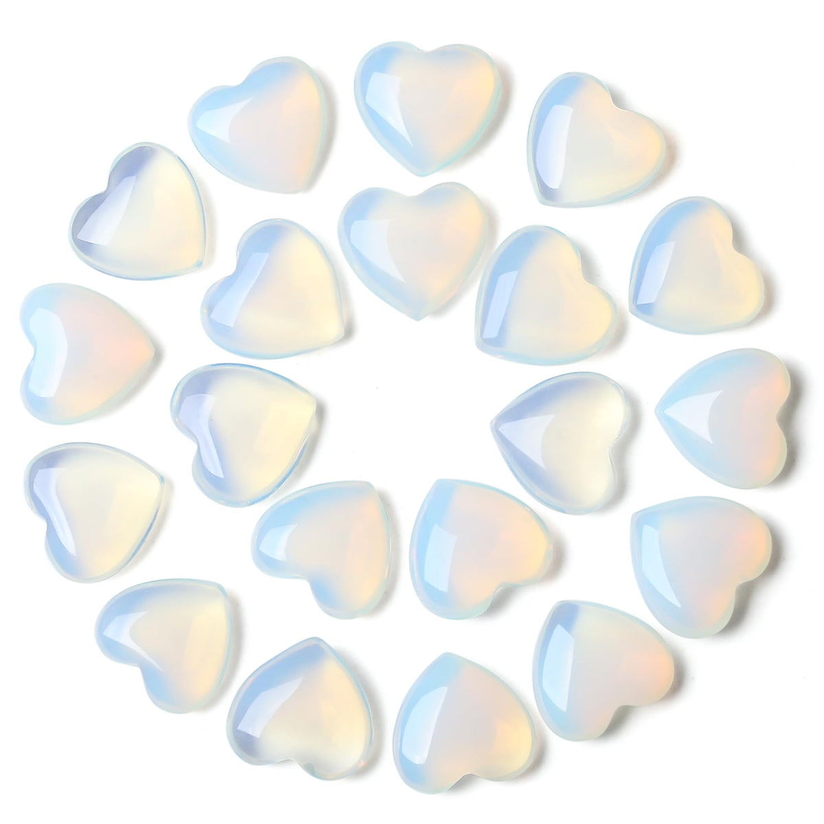 YATOJUZI: Corazón cristal opalado compacto para llevar y practicar mindfulness
