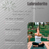 YATOJUZI Meditación y rituales diarios con cristales de Labradorita para calma.