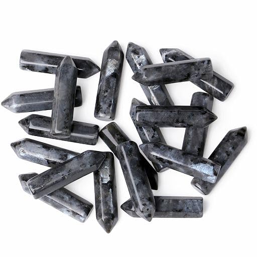 Piedras Labradorita negra de YATOJUZI, conjunto de 20 piezas pulidas para energizar el ambiente