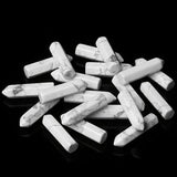 yatojuzi 20pc howlite piedras cristal naturales: fomento calma y claridad mental
