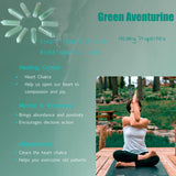 Aventurina verde YATOJUZI para balance energético diario.
