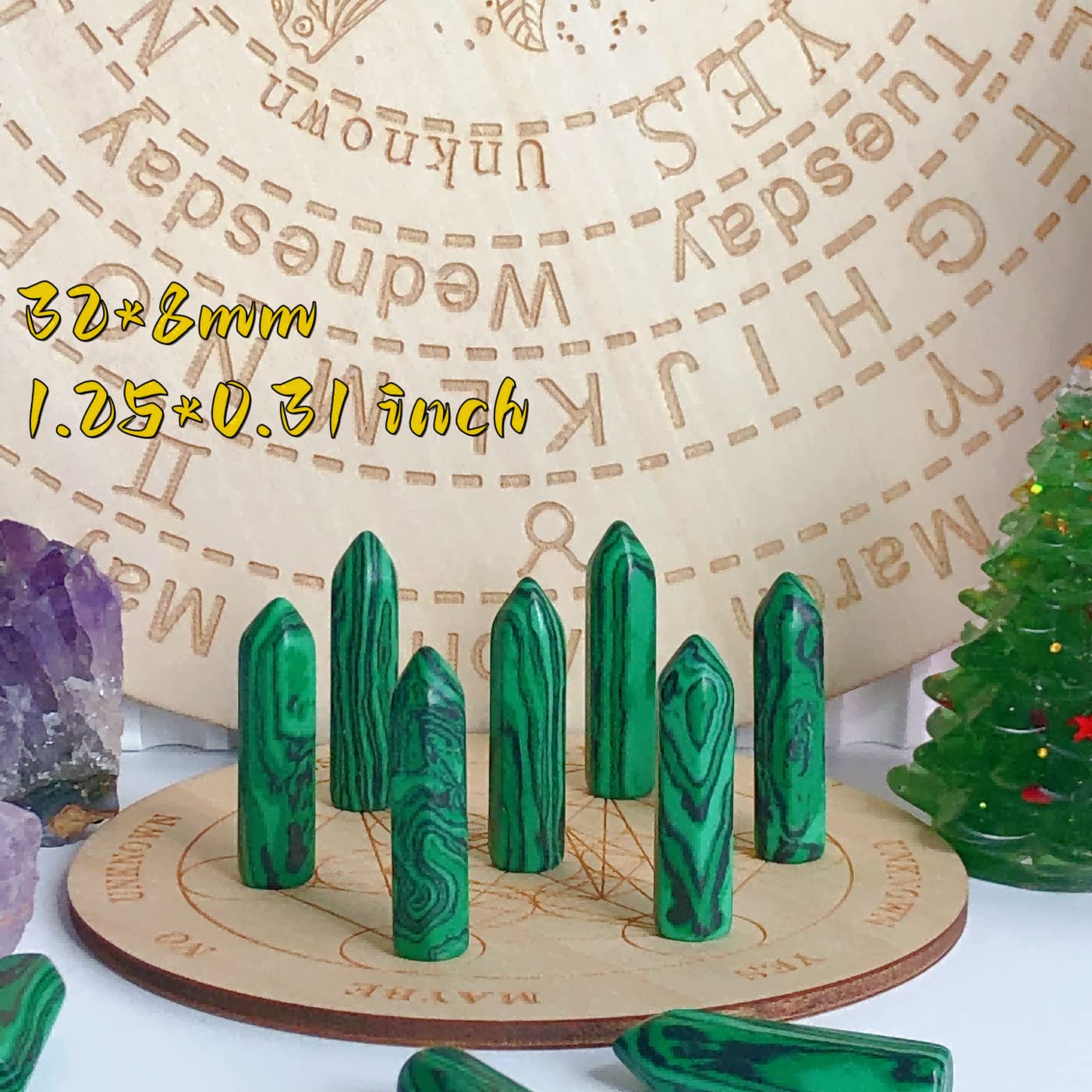 YATOJUZI: caja regalo con cristales de malaquita, ideal para regalo consciente
