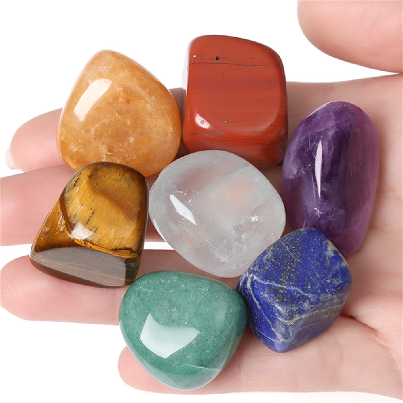 Piedras de cuarzo rosa de YATOJUZI pulidas para meditaciones y decoración serena.