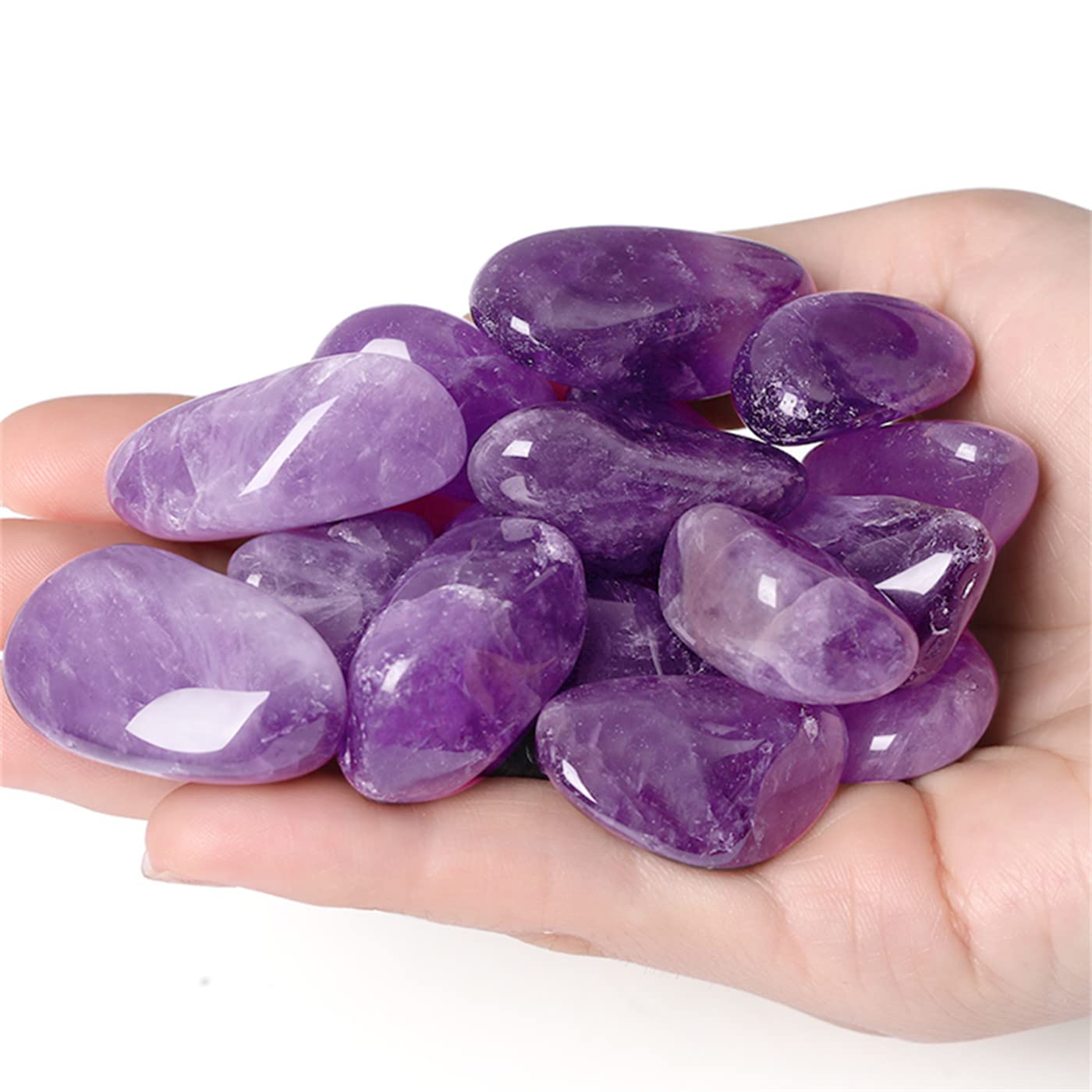 Piedras cuarzo rosa pulidas de YATOJUZI para armonía y bienestar.