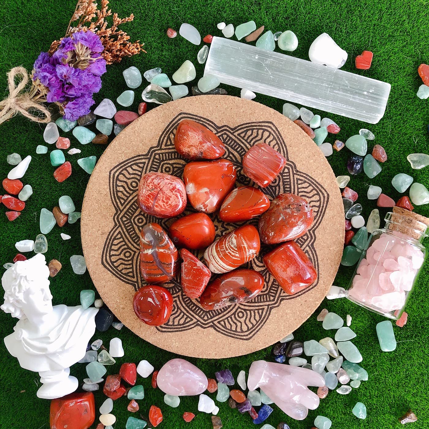 YATOJUZI decoración del hogar con piedras cristal natural para ambientes serenos