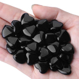YATOJUZI obsidiana negra en forma de corazón, ideal para meditaciones y concentración.