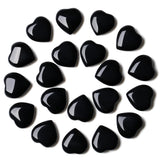 YATOJUZI obsidiana negra en forma de corazón, ideal para llevar y calmar emociones.