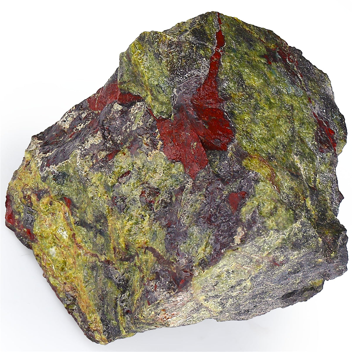 Piedra sangre de dragón bruta de YATOJUZI, ideal para meditación.