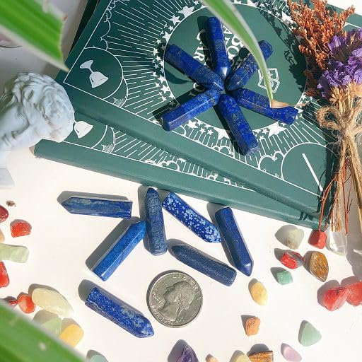 YATOJUZI Piedras pulidas Lapislázuli para meditación y equilibrio emocional.