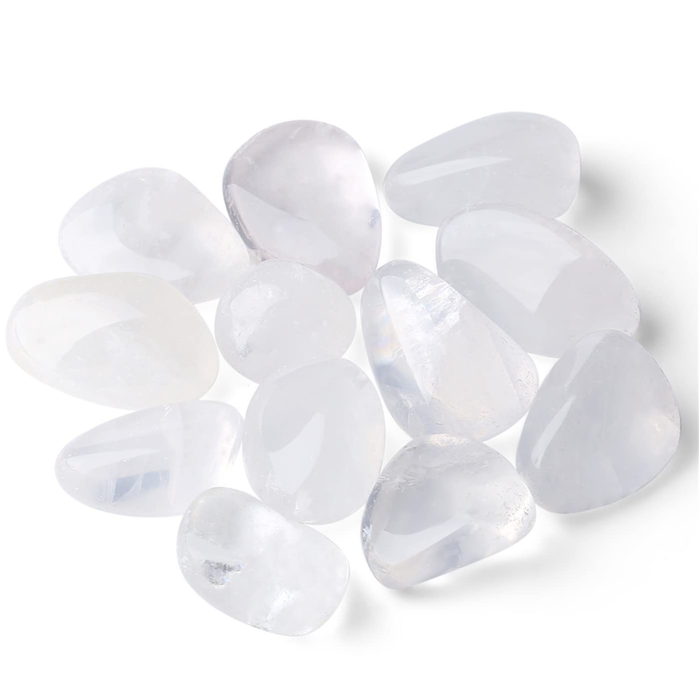 YATOJUZI Piedras cuarzo claro pulidas para meditación y equilibrio