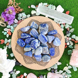Piedras sodalita azul de YATOJUZI para decoración del hogar y serenidad.