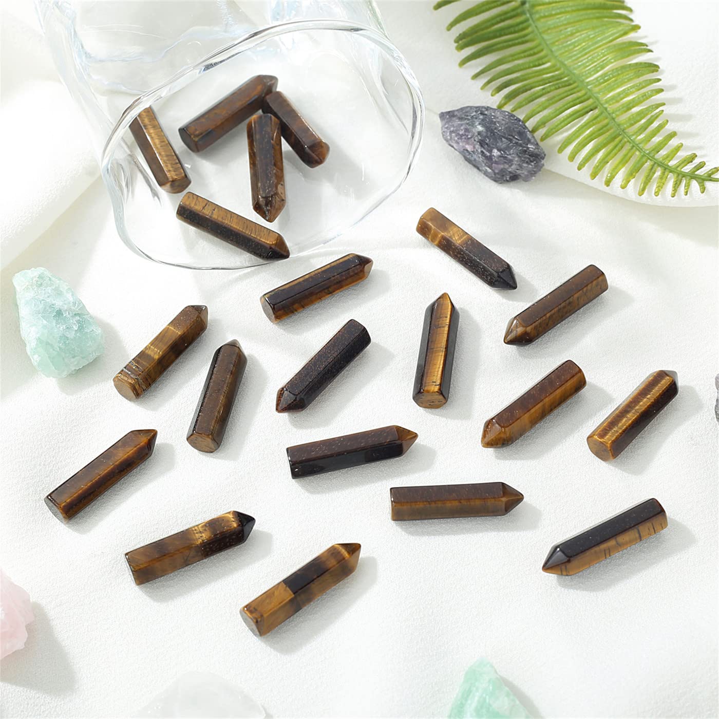YATOJUZI puntas hexagonales: varita de cristal para energizar rituales