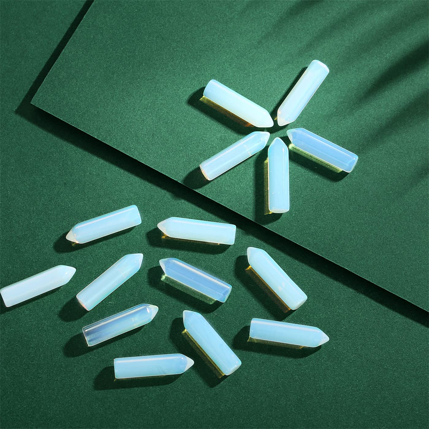Puntas hexagonales de Ópalo de YATOJUZI para enfoque espiritual