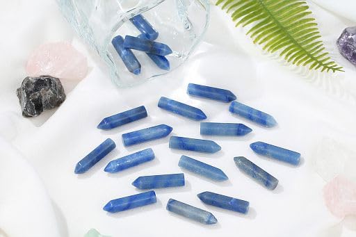 Varitas de cristal hexagonales de YATOJUZI para enfoque mental y canalización de energía