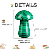 Regalo ideal YATOJUZI: hongo malaquita para amantes de cristales y arte.