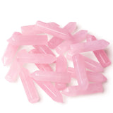 YATOJUZI cuarzo rosa: conjunto de 10 piezas con puntas hexagonales para equilibrio