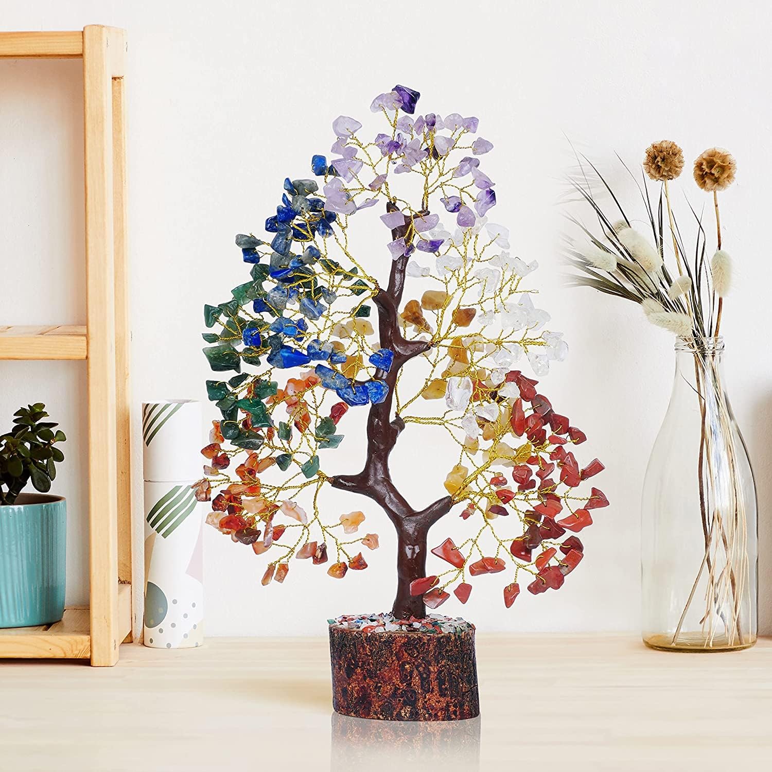 Yatskia arbol chakras amatista para calma y claridad en espacios personales