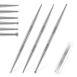 La pluma YBEATY de acupuntura con dos cabezas, ideal para masaje facial.