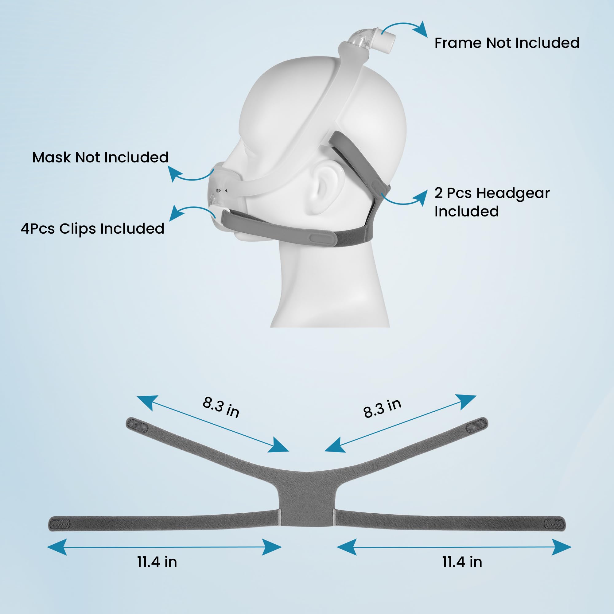 Montaje rápido con clips magnéticos DreamWear de YBWM para cambios simples.