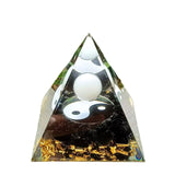Ycyingcheng adorno pirámide cristal para escritorio o estantería con energía positiva.