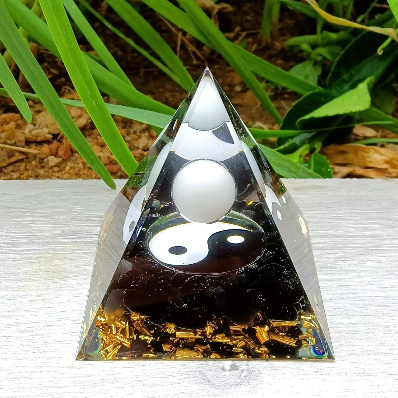Ycyingcheng pirámide orgón cristal para chakras y rituales de relajación.