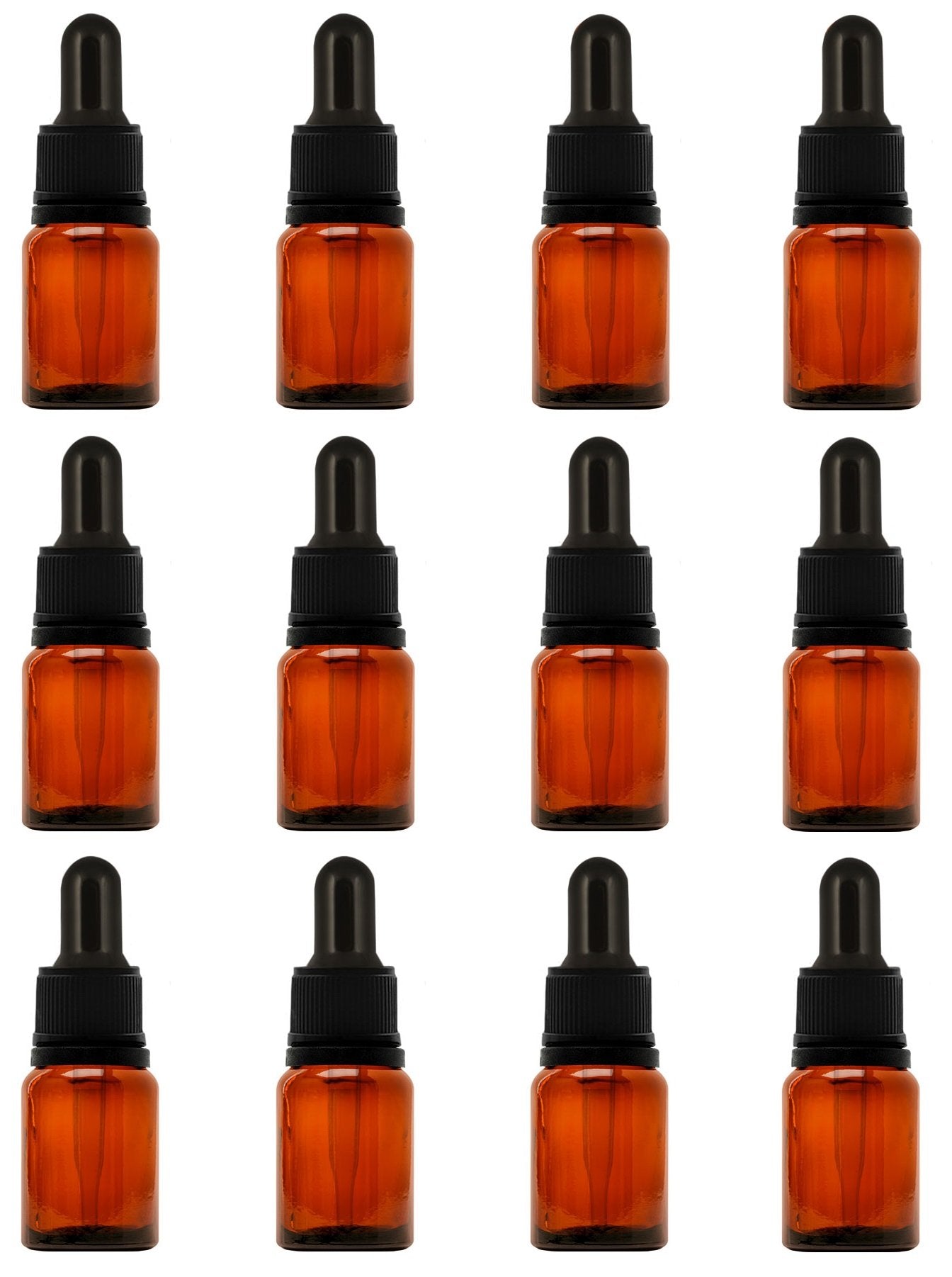 Year of Plenty goteros de vidrio, pack de 12 para aceites esenciales.