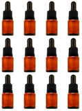 Year of Plenty goteros de vidrio, pack de 12 para aceites esenciales.