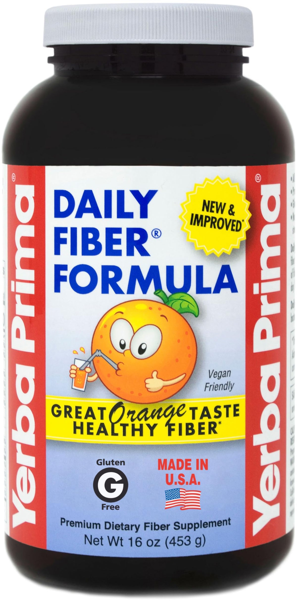 Yerba Prima fibra diaria naranja polvo: apoyo a la regularidad diaria