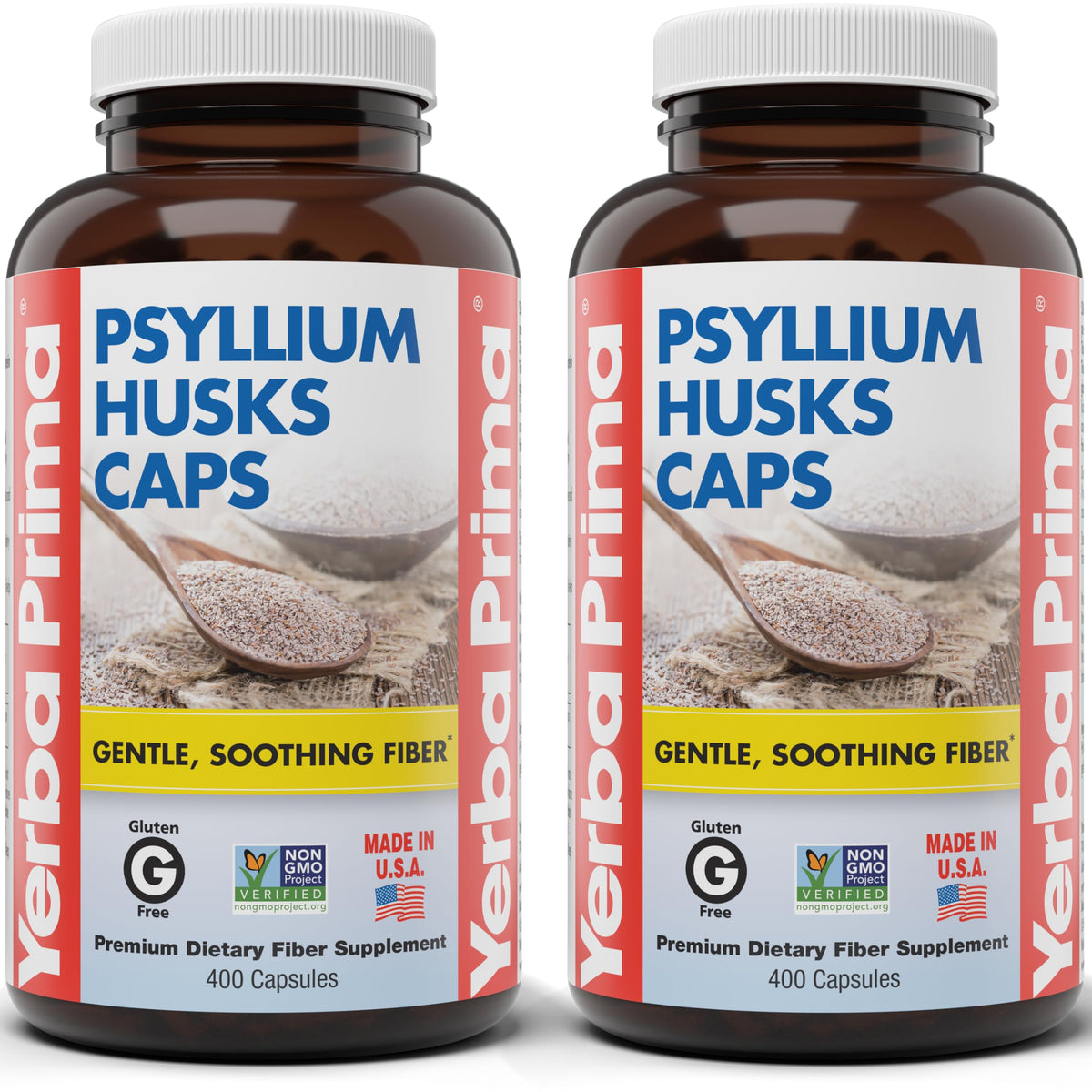 Yerba Prima psyllium en caja, apoyo a la regularidad diaria.