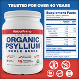 Yerba Prima Psyllium Entero: botellas en paquete de dos para consumo continuo