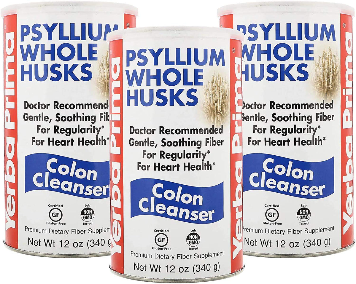 Yerba Prima Psyllium Husk caja: apoyo a la regularidad diaria