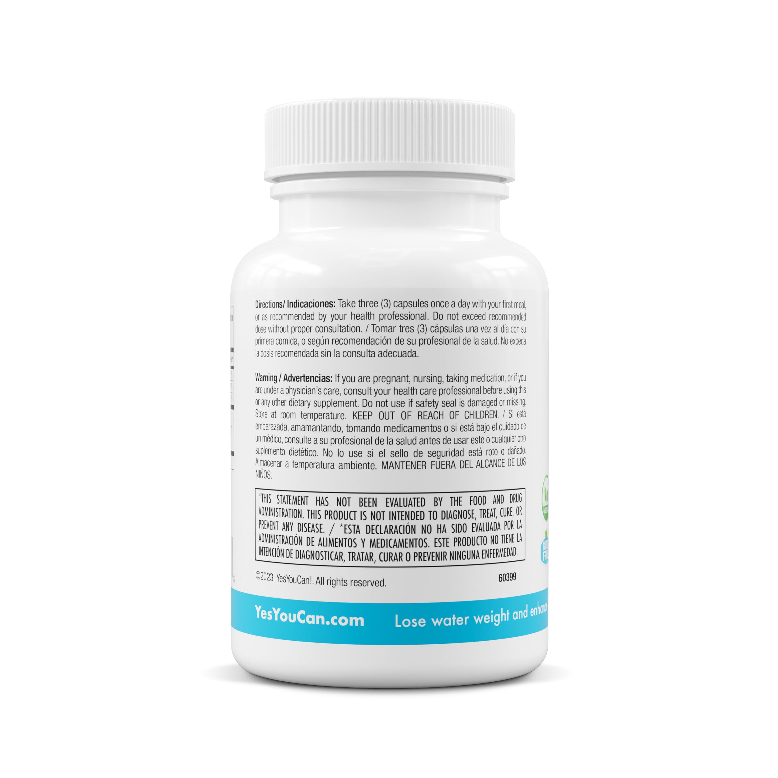 Yes You Can! Water Lipo: uso diario para balance de líquidos y sensación de ligereza.