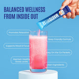 Sabor frambuesa-limón de Yesnap MAGICRELAX, bebida efervescente agradable.
