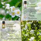 Aceite gardenia de yethious en botella ámbar para difusor.