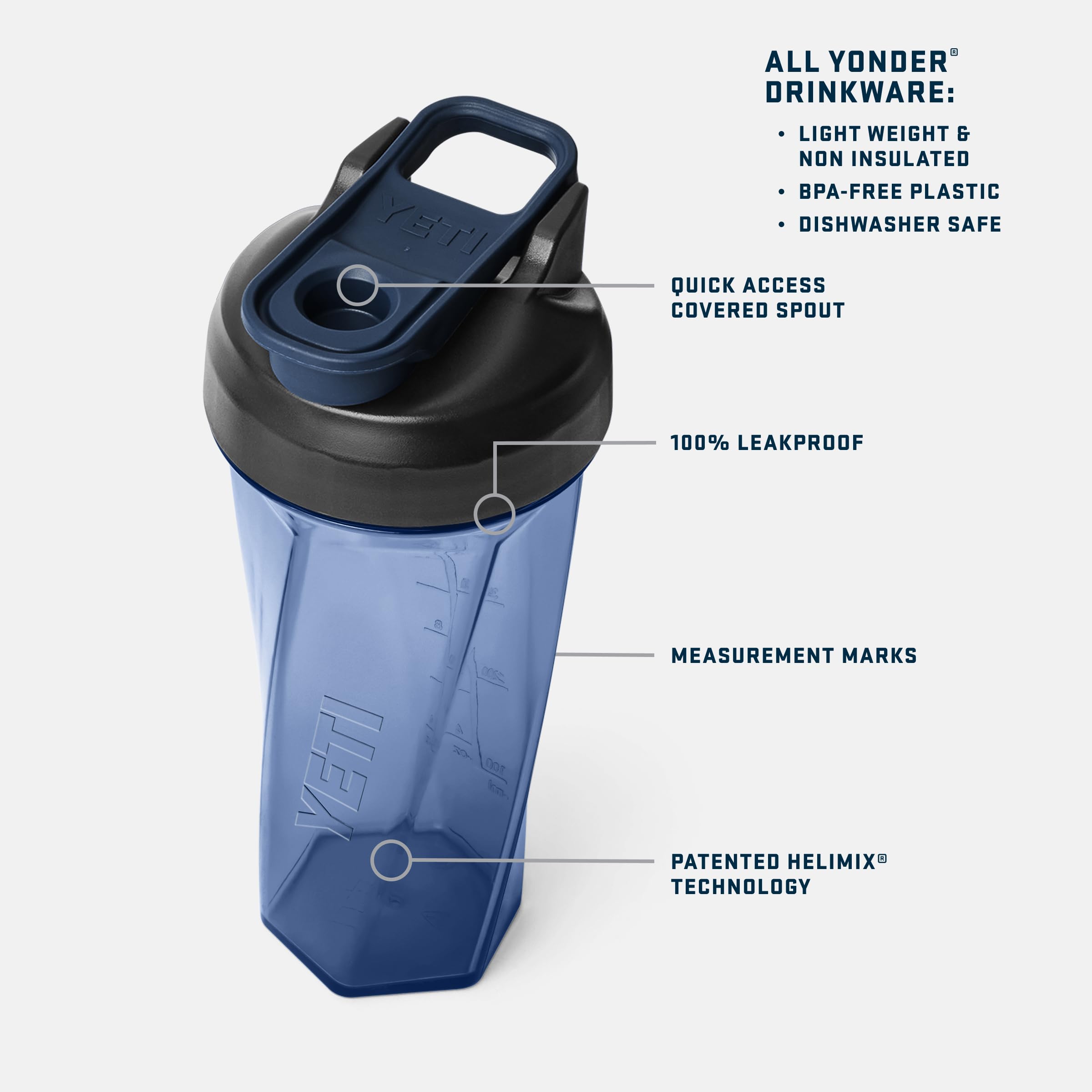 YETI Yonder Helimix con tapa de cierre rápido para uso durante entrenamientos