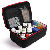 Yewltvep organiza botellas de medicina con divisiones ajustables para clasificación rápida.