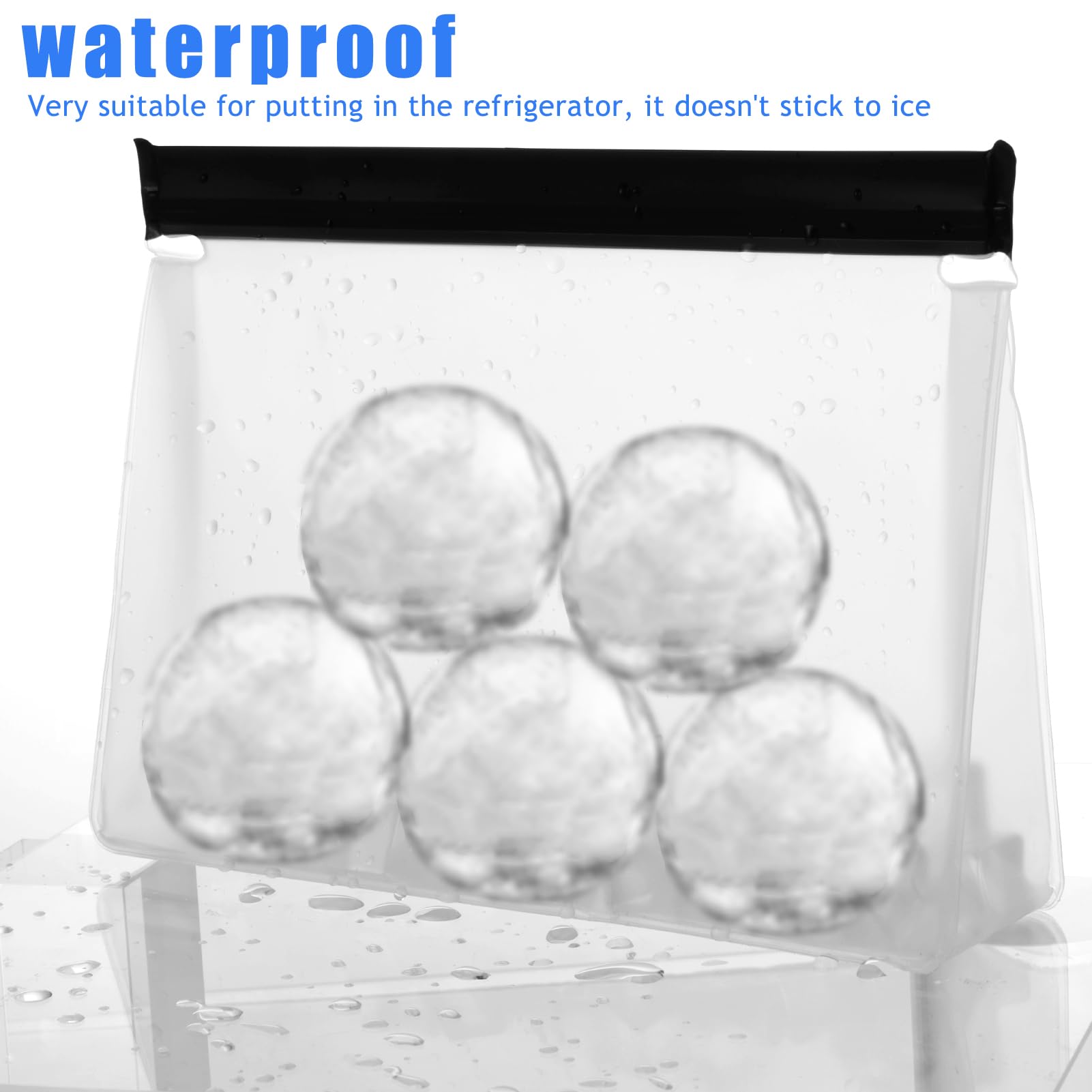 Bolsas de hielo YEXEXINM de tamaño 25,4 x 18,5 cm con amplio espacio.