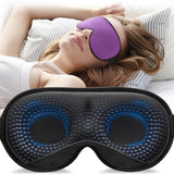 La mascarilla de sueño ponderada YFONG ofrece ajuste ergonómico para dormir cómodo.