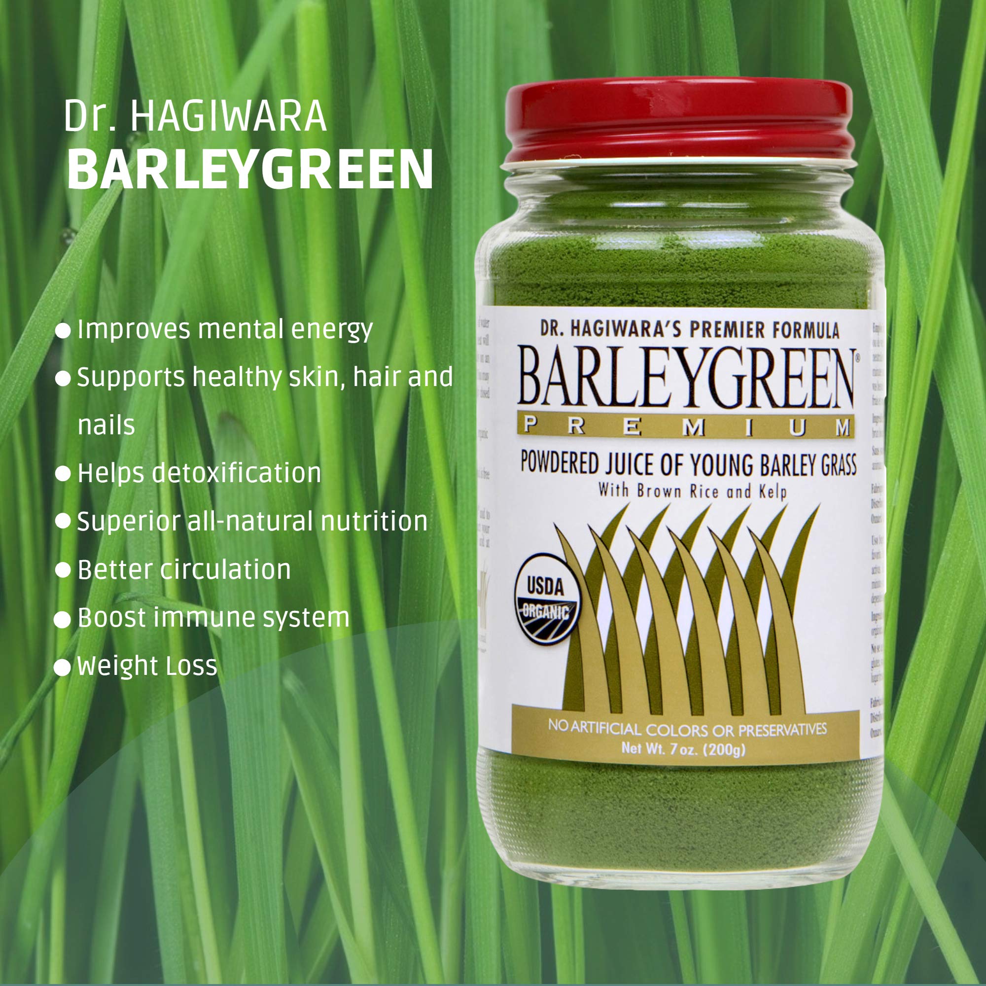 BarleyGreen Premium servido en vaso, solución rápida para iniciar el día.