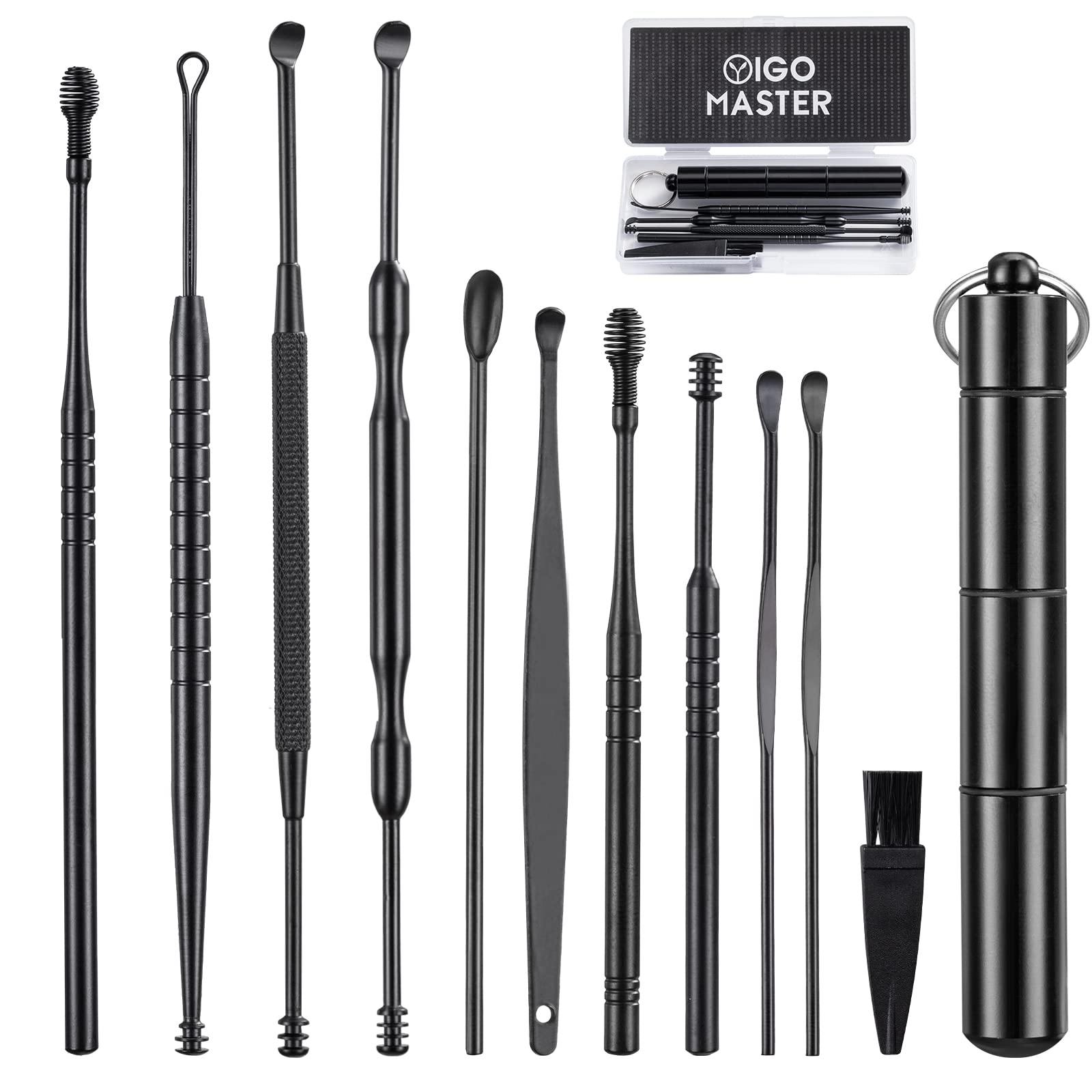 Kit YIGO MASTER de 11 herramientas para limpieza de oídos, seguro y cómodo.