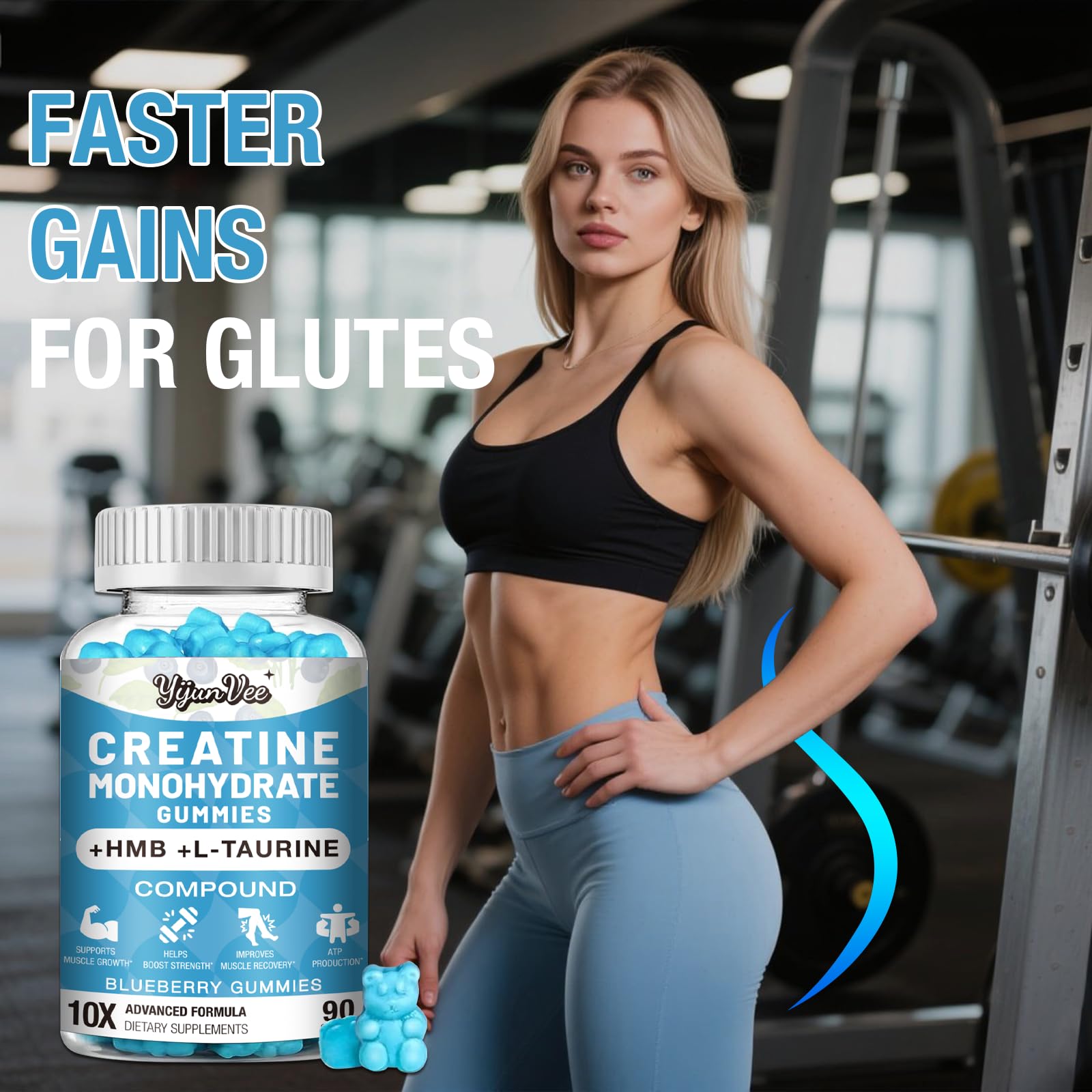Mezcla de L-Taurina y BCAA en YijunVee para señalización muscular.