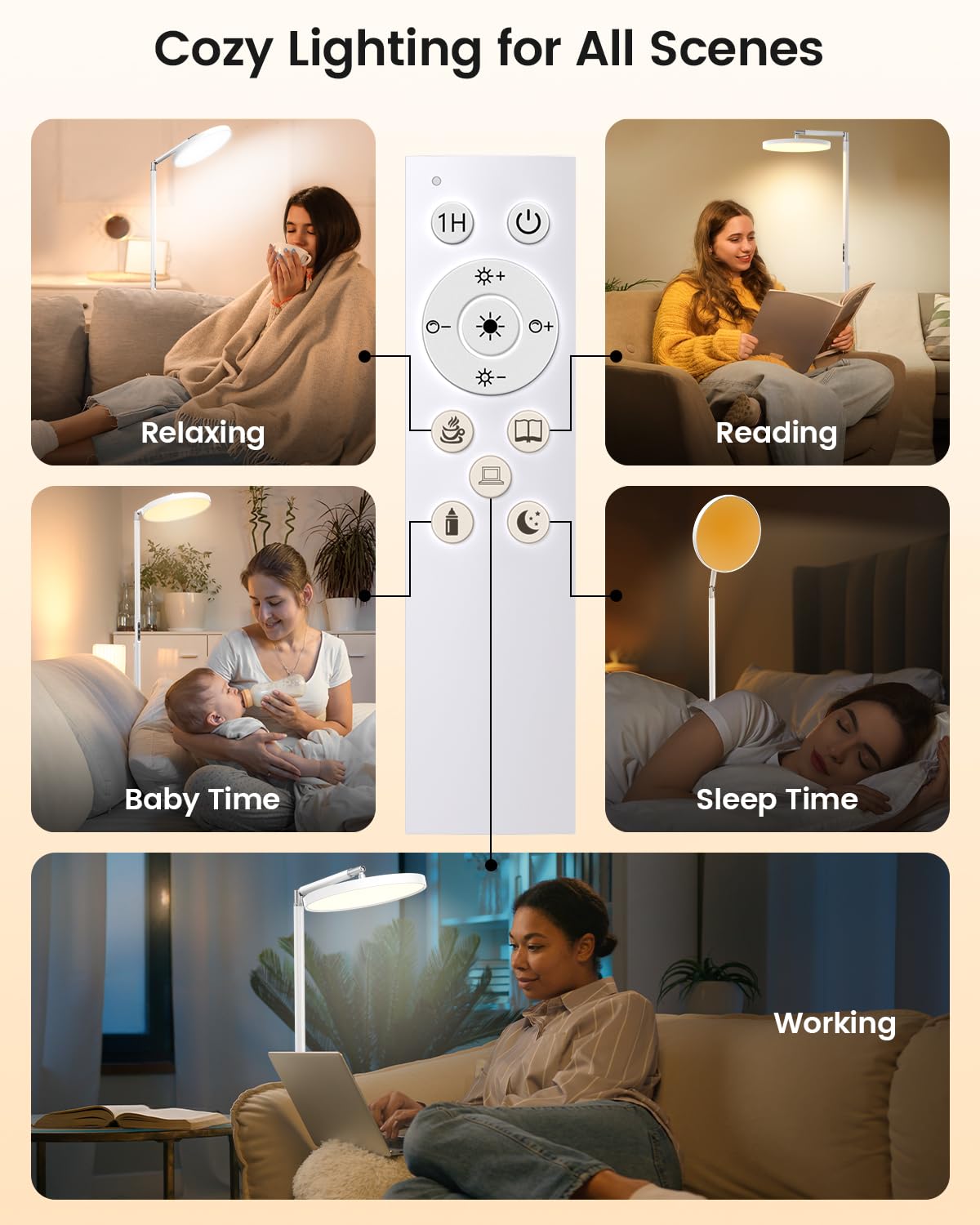 Ideal para dormitorio u oficina gracias a su diseño discreto.