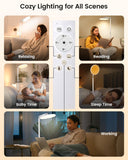 Ideal para dormitorio u oficina gracias a su diseño discreto.